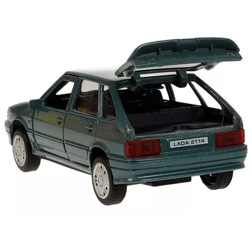 Машина металлическая инерционная Lada 2114 Samara 12 см Технопарк 2114-12-GY фото 2
