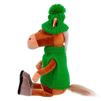 Мягкая игрушка Конь в шапочке и свитере Филипп 25 см Relana RLS25003-2-25 3