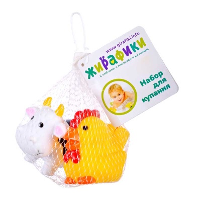 Набор для купания Коровка и курочка Жирафики 681268