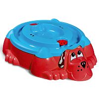 Песочница Собачка Sheffilton Kids П-376 красный-голубой