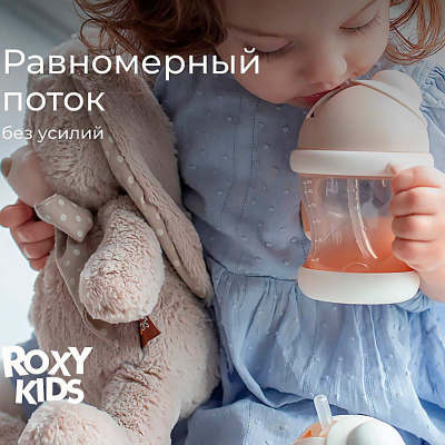 Поильник непроливайка 200 мл с трубочкой Roxy-Kids RFD-008-PI 5