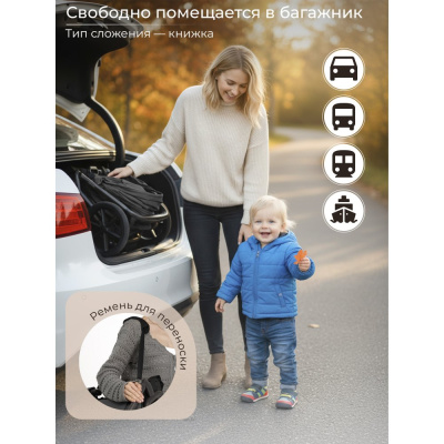 Коляска 2 в 1 Sweet Baby Orso SBL Dark Grey
