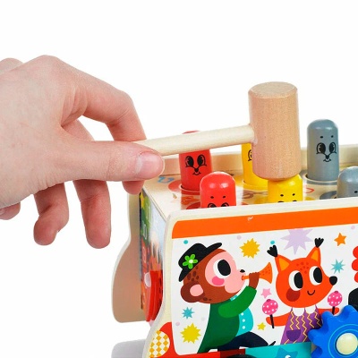 Музыкальная игрушка Стучалка Веселая машинка D1662