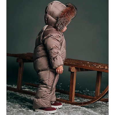 Комбинезон трансформер для девочки и мальчика Наследникъ 02016-01080 мокачино 2