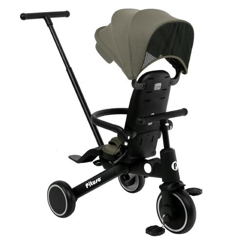 Велосипед трёхколёсный Pituso Leve Pro T8-Khaki хаки фото 4