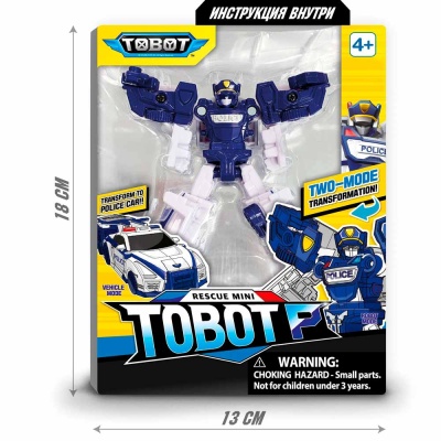 Робот трансформер Тобот Mini Р Полицейский патруль Tobot 301159