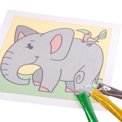 Набор для творчества Песочная фреска Добрый слоник Десятое Королевство 02600 4