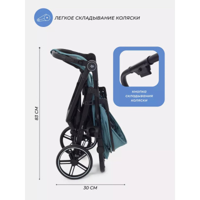Коляска прогулочная Rant Volt RA353 Aqua
