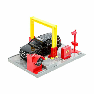 Игрушка автосервис пластик свет-звук 21 см tahoe-bk  красный Технопарк SERVICE-17PL-THE 2