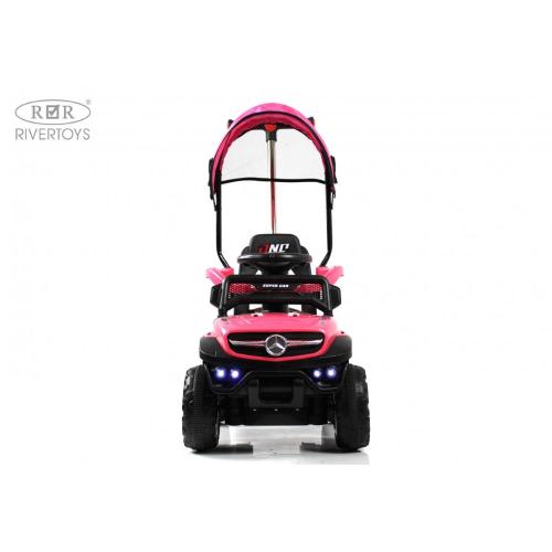Детский электромобиль RiverToys G005GG розовый фото 16
