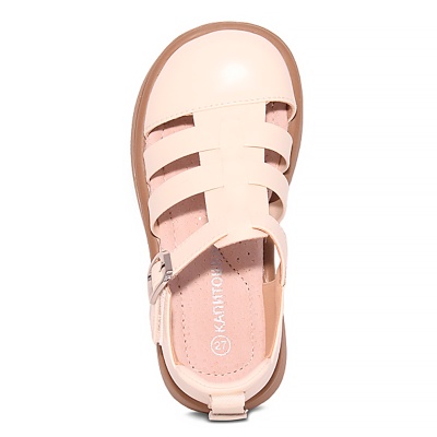 Туфли для девочки Капитошка C20042 бежевые 4