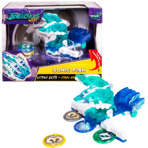 Робот-трансформер Дикий Скричер Соник Фиш Screechers Wild Sonic Fish 40672