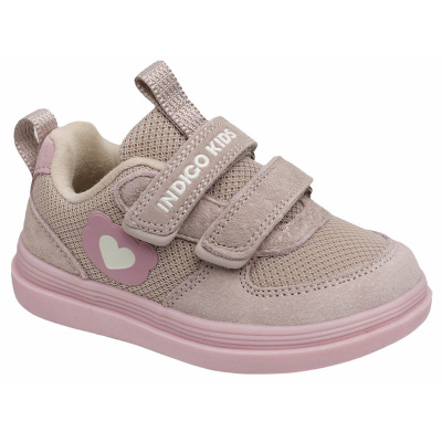 Полуботинки Indigo Kids 40-1025A бежевый/розовый 2