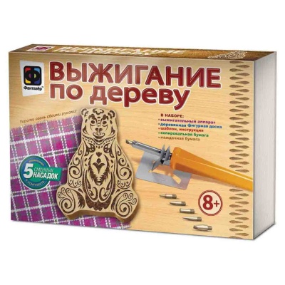 Набор Выжигание по дереву Деревянная фигура Медведь Фантазер 367302