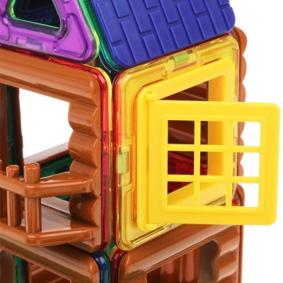 Магнитный конструктор Magic Magnetic Log house 40 деталей Наша Игрушка Y74558340 3