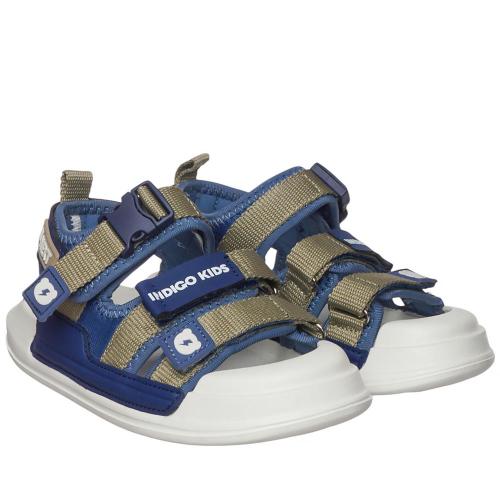 Сандалии для мальчика Indigo Kids 25-250D джинс песочный фото 2