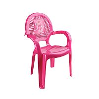 Стул детский Дуня с рисунком Dunya Plastik 06205 розовый