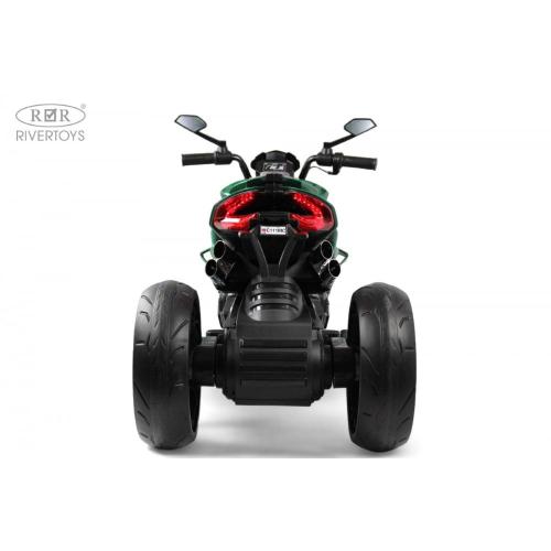 Детский электромотоцикл RiverToys C111MC зелёный фото 19
