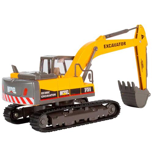 Машинка металлическая Экскаватор на гусеницах Автопанорама JB0401487 фото 3