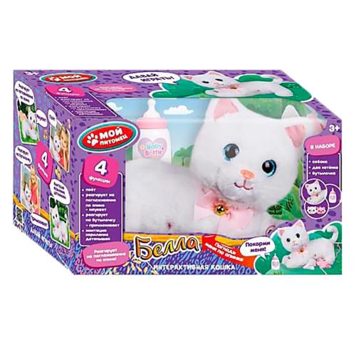 Интерактивная игрушка Мой Питомец Кошка Белла с котятами 25 см My Friends 392430 фото 5