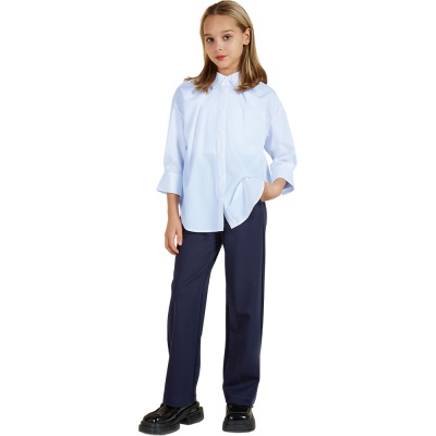 Блузка школьная Deloras 63837C голубой 02