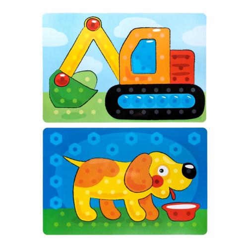 Мозаика для малышей Baby Toys Трактор 107 элементов Десятое Королевство 03579 фото 11