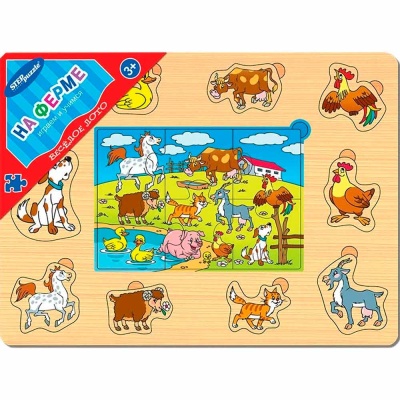 Игра из дерева Весёлое лото На ферме Step puzzle 89606 3