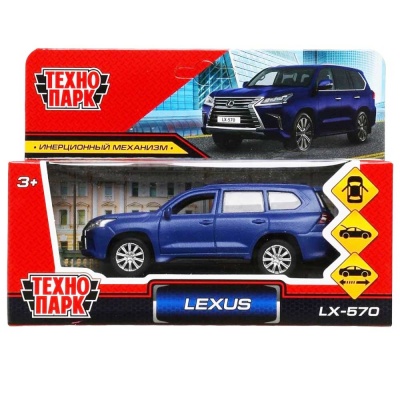 Машинка  металлическая Lexus LX-570 Технопарк LX570-12FIL-BU