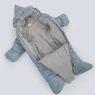 Комбинезон Вельвет-1 KiDi 886(Зима-В1)-52 серо-голубой 02