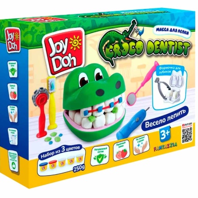Набор для лепки Зубастик 5 цветов Joy-Doh CROC-250 pot 1