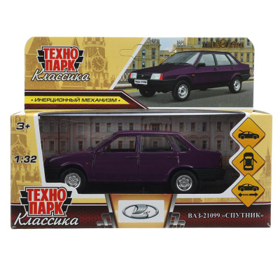 Игрушка машинка металлическая ВАЗ-21099 Спутник Технопарк 21099-132-PRP 5