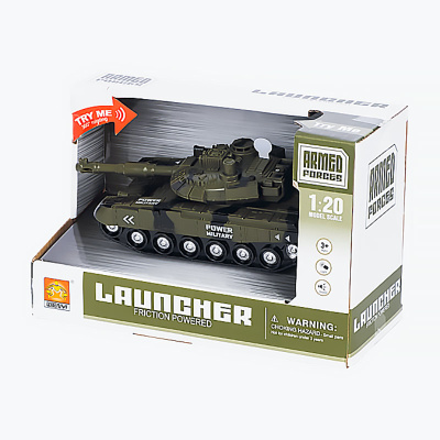 Модель инерционная Танк 20 см свет звук 1000581 3