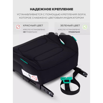 Автокресло-бустер Rant Micro Pro Isofix YC25F Black