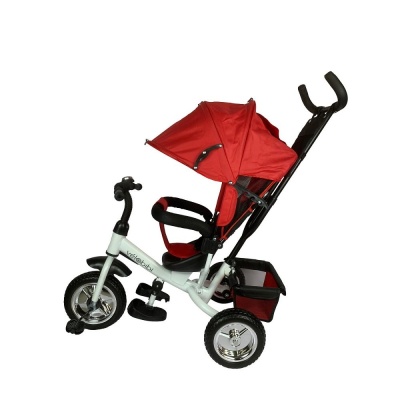 Велосипед трёхколёсный с родительской ручкой Velobibi Венера ВЛ-0685 красный 02