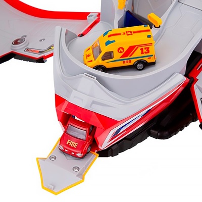 Парковка трек Шлем 2 машинки свет звук BeBoy IT109794 3