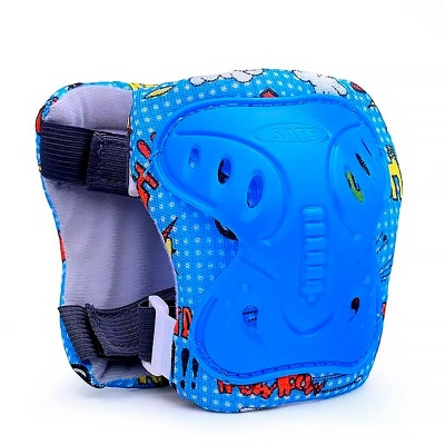 Комплект защиты для катания на роликах 00-3798 синий 4