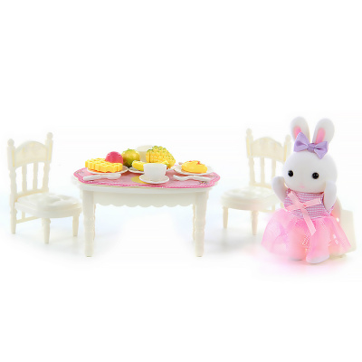 Кукла Зайчик с набором мебели Гостиная Veld Co 113305 2