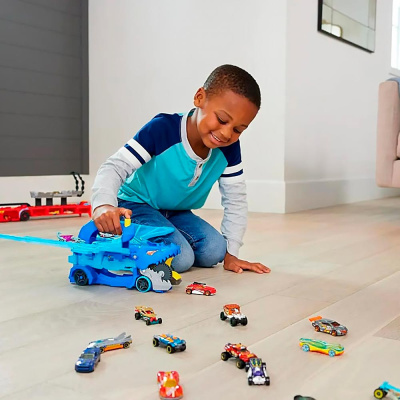 Автовоз Hot Wheels Дракон перевозчик Mattel JBM72 5