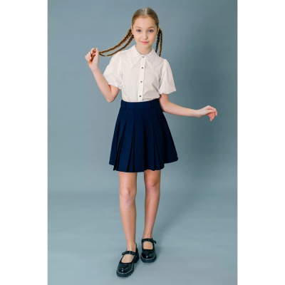 Блузка школьная для девочки Deloras С64304S белая 2