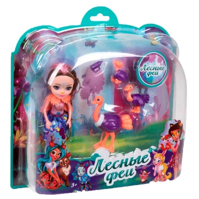 Кукла со страусами Лесные Феи 16 см 1Toy Т24023 2