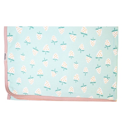 Пелёнка-плед двусторонняя Клубника Чуди Кидс 088123 зелёный 02