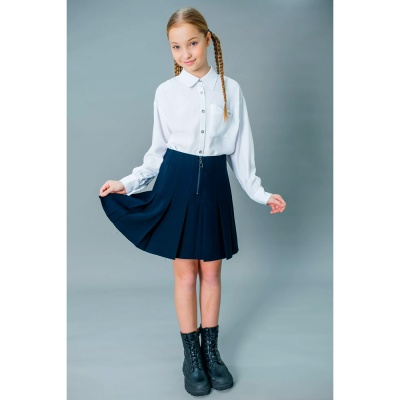 Юбка школьная для девочки Deloras Q64115D синяя 3