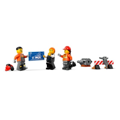 Конструктор Lego City 60420 Жёлтый строительный экскаватор 05