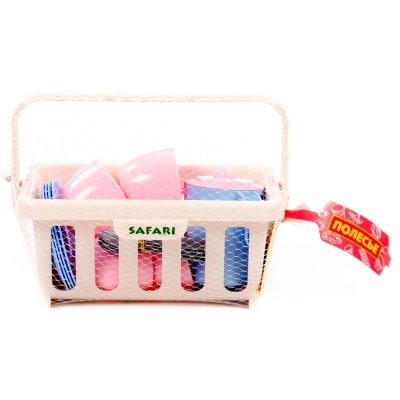 Набор игрушечной посуды Сафари с корзинкой №2 Полесье 95619 02