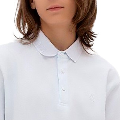 Рубашка поло школьная для мальчика Rettex RL2227-3ds белая 2