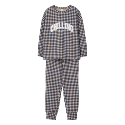 Пижама Crockid К 1581 тёмно-бежевый 01