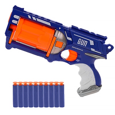 Бластер мягкие пули 10 шт Shantou Gepai 9932 1