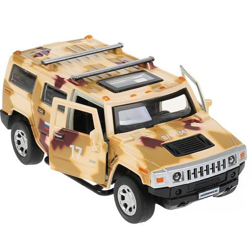 Машинка металлическая Hummer H2 Камуфляж Технопарк HUM2-12MIL-BN фото 5