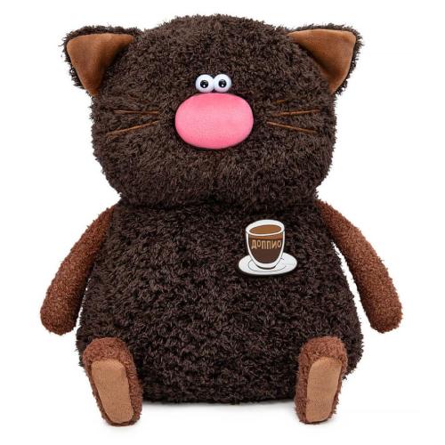 Мягкая игрушка-подушка Кофейные коты Кот Доппио 30 см Budi Basa CCp30-02