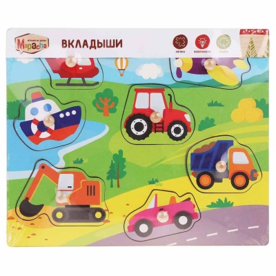 Деревянная игрушка Вкладыши Транспорт Mapacha 962084 2